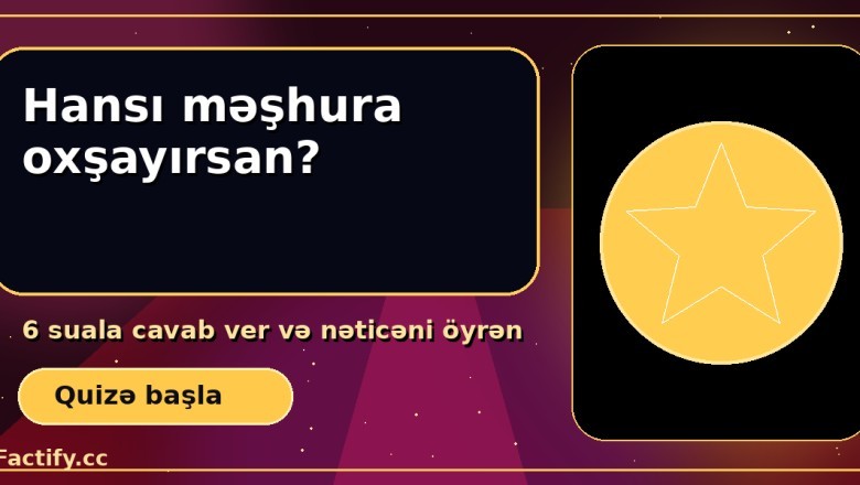 Hansı məşhura oxşayırsan?